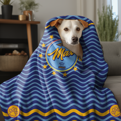 Naps & Noshes Personalized Dog Blanket